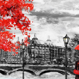 Tableau balade romantique à Londres Toile imprimée