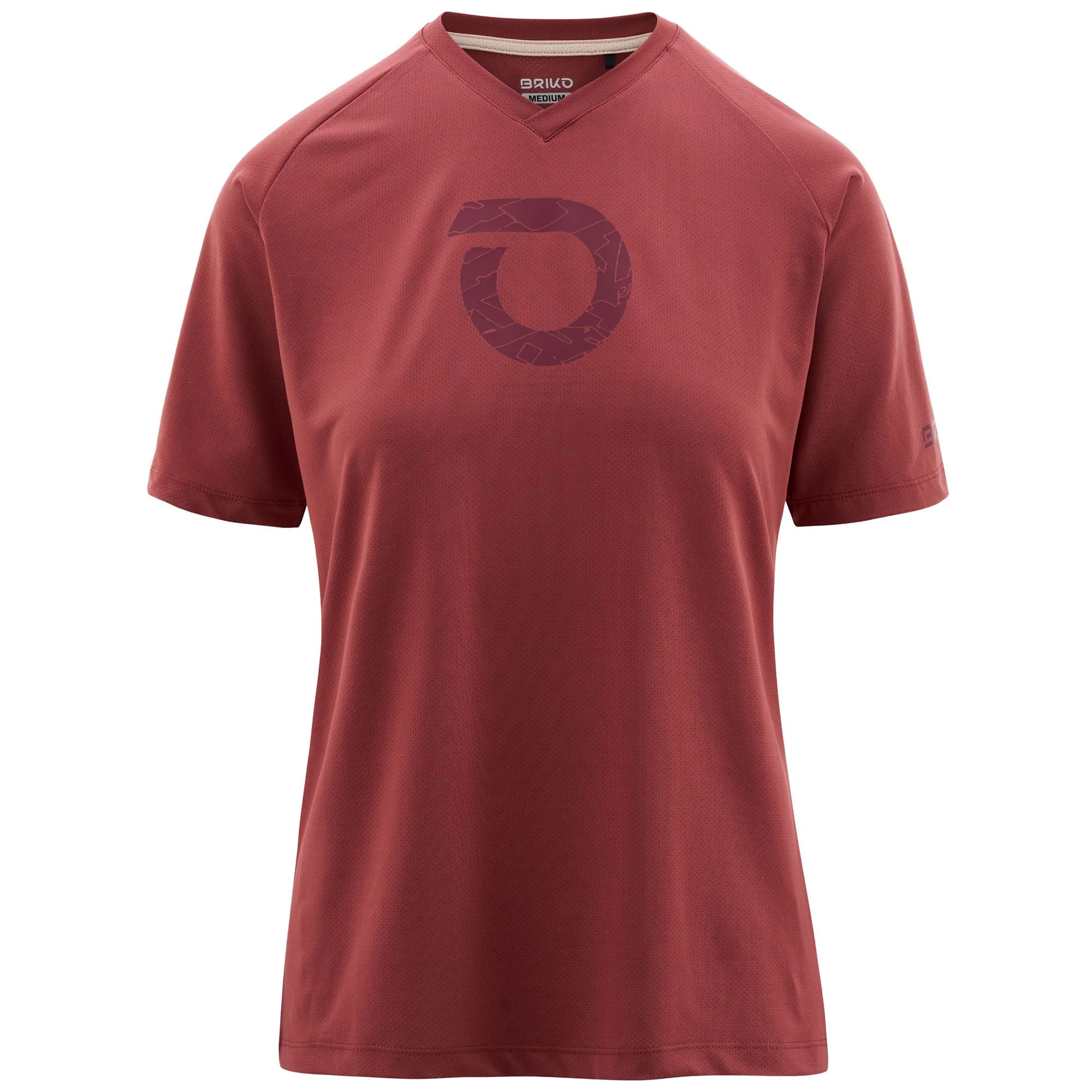 Briko - Maglie gioco, Donna, Rosso - Adventure Graphic Lady Jersey