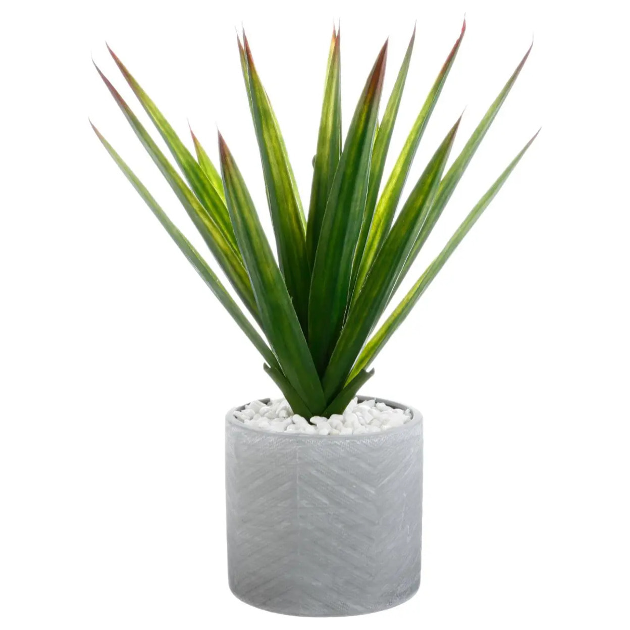 Aloe vera artificiel - pot en céramique - H48 cm