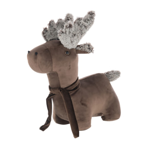 J-Line butoir de porte Renne - polyrésine - brun - small