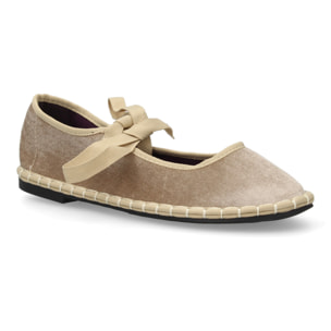 Merceditas de terciopelo con lazo