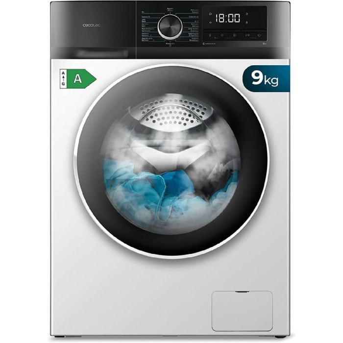 Cecotec Lavadora de carga frontal Lavadora Bolero DressCode 9500 Inverter A
