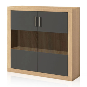 Bodeguero Nuka 2 puertas Cambria - Grafito