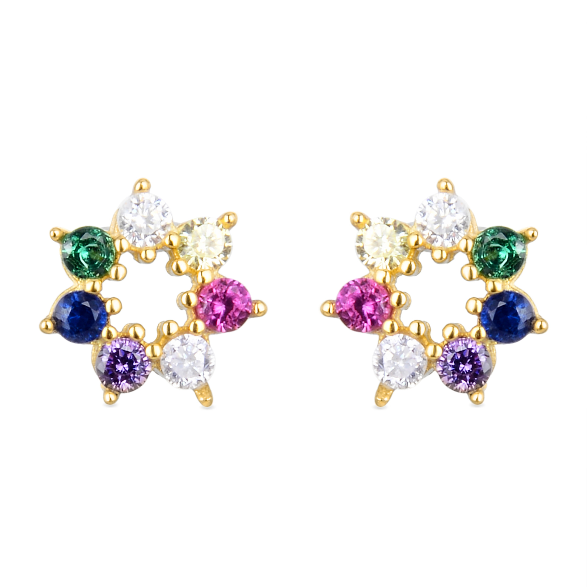 Pendientes Sywa acabado oro amarillo 18k