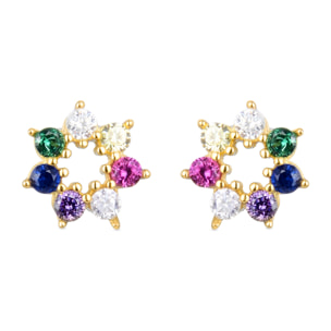 Pendientes Sywa acabado oro amarillo 18k