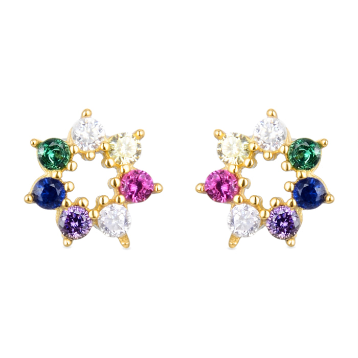 Pendientes Sywa acabado oro amarillo 18k