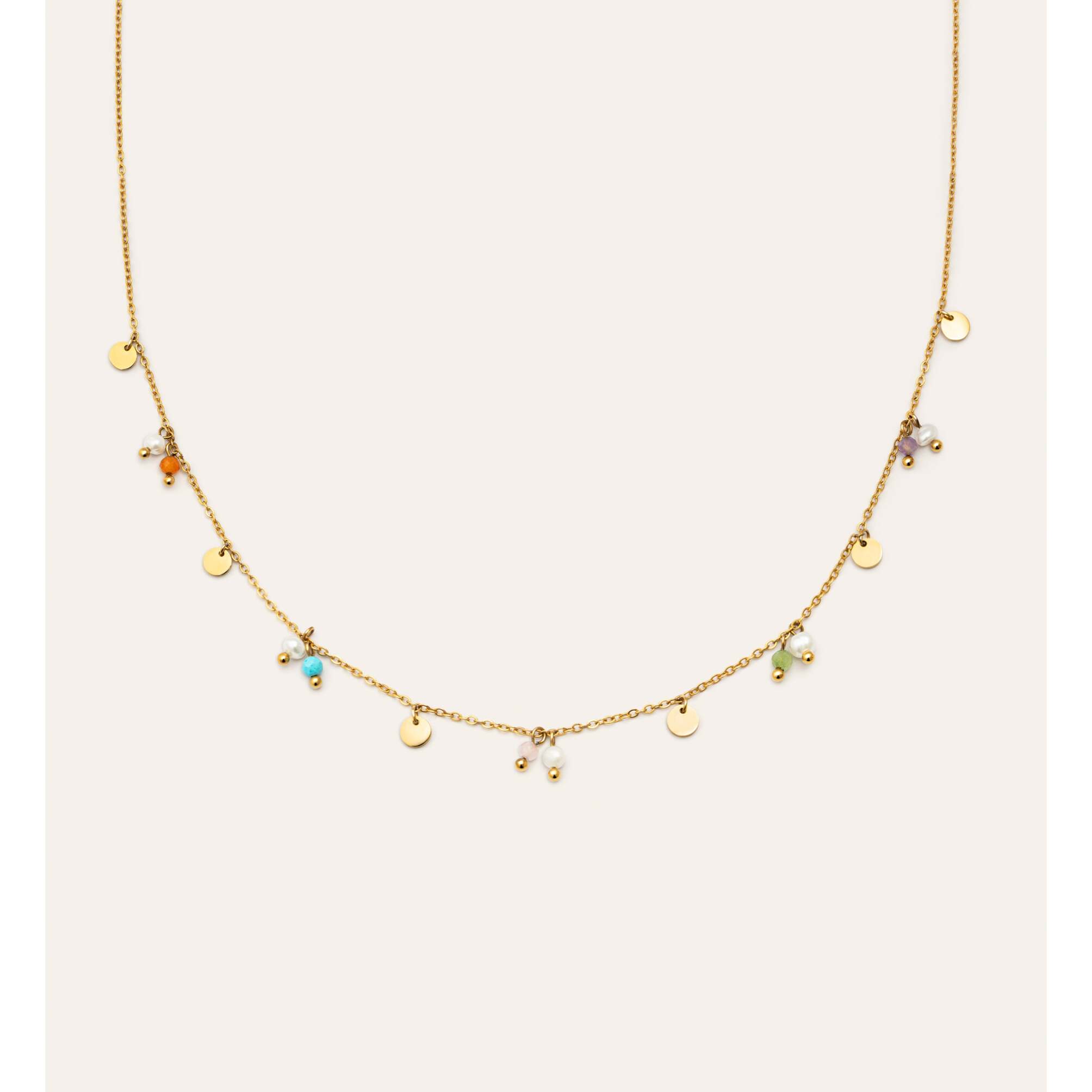 Collar Shamira Acero Baño Oro