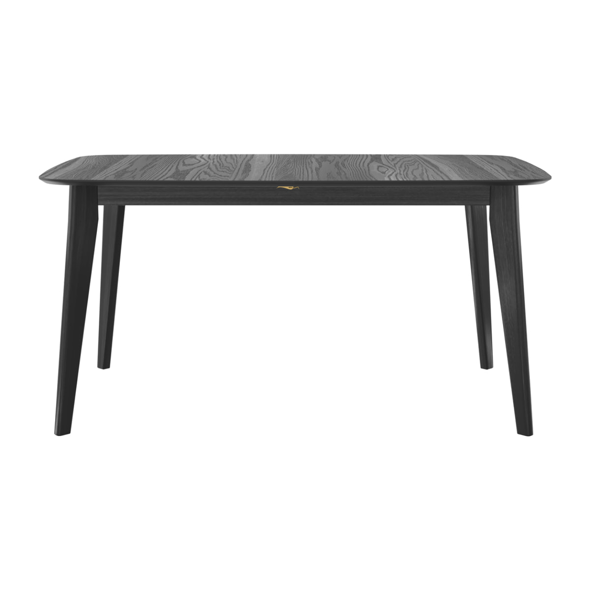 Table rectangulaire 4/6 personnes extensible en bois noir 150/180 cm - Oman