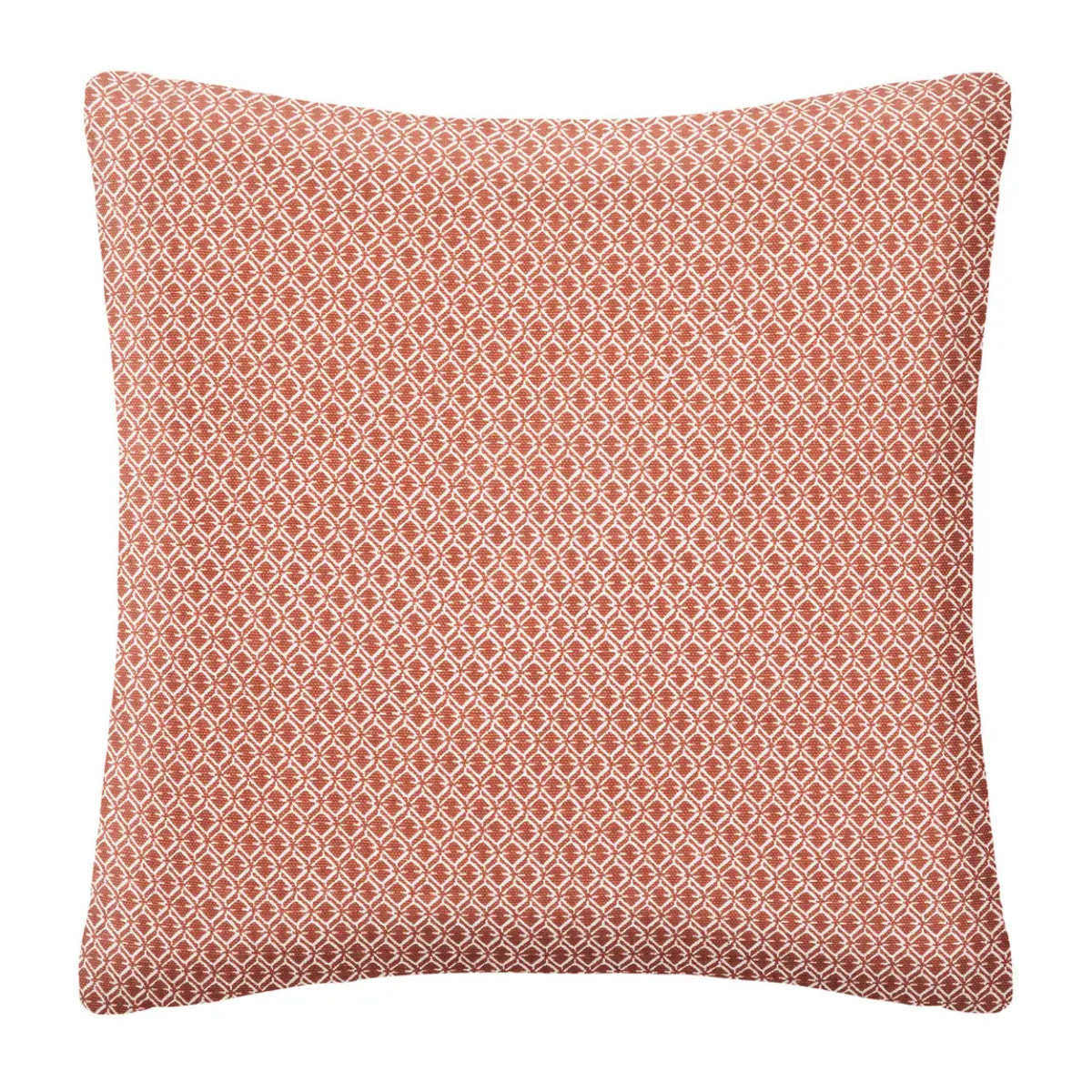 Coussin imprimé "Otto" - coton - rose terracotta - 38x38 cm