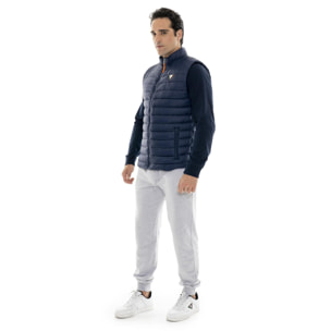 Piumino da uomo smanicato con zip invernale "Basic"