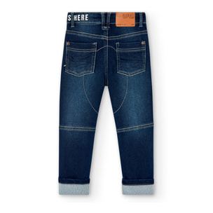 Pantalón denim punto de niño -BCI