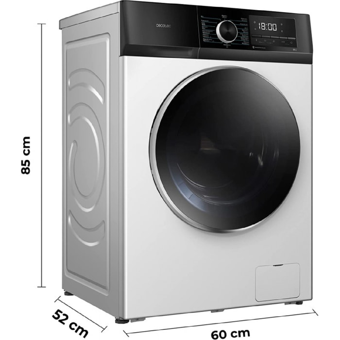 Cecotec Lave-linge Bolero DressCode 8500 Inverter A