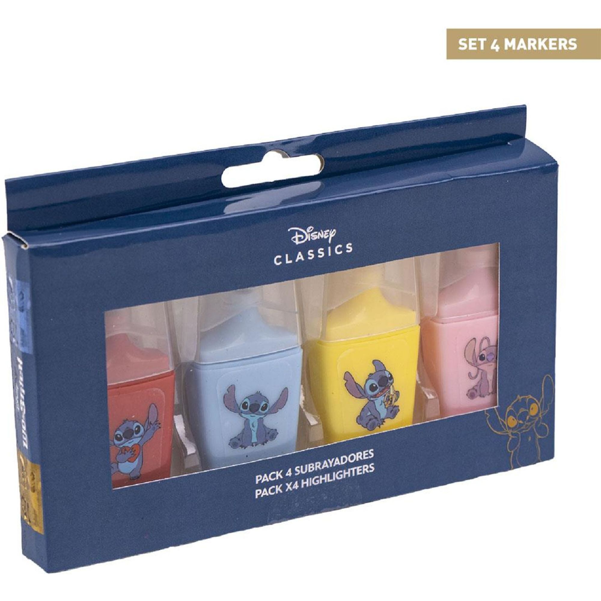 Subrayadores Pack X4 Stitch Multicolor