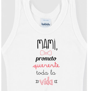Body bebé tirantes personalizado frases