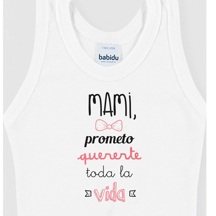 Body bebé tirantes personalizado frases