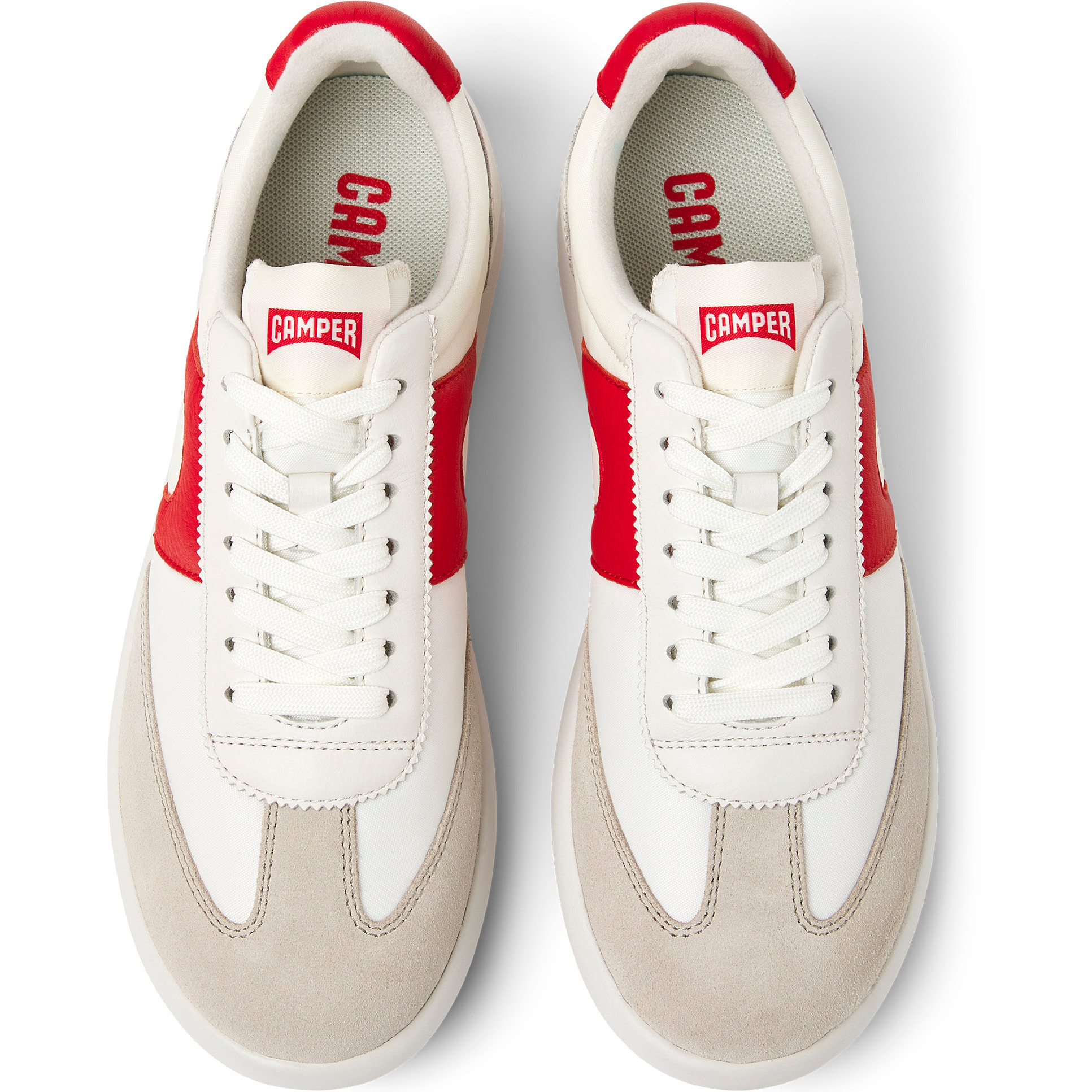 Zapatillas - CAMPER Pelotas XLF - Blanco - Textil técnico (poliéster reciclado) / cuero