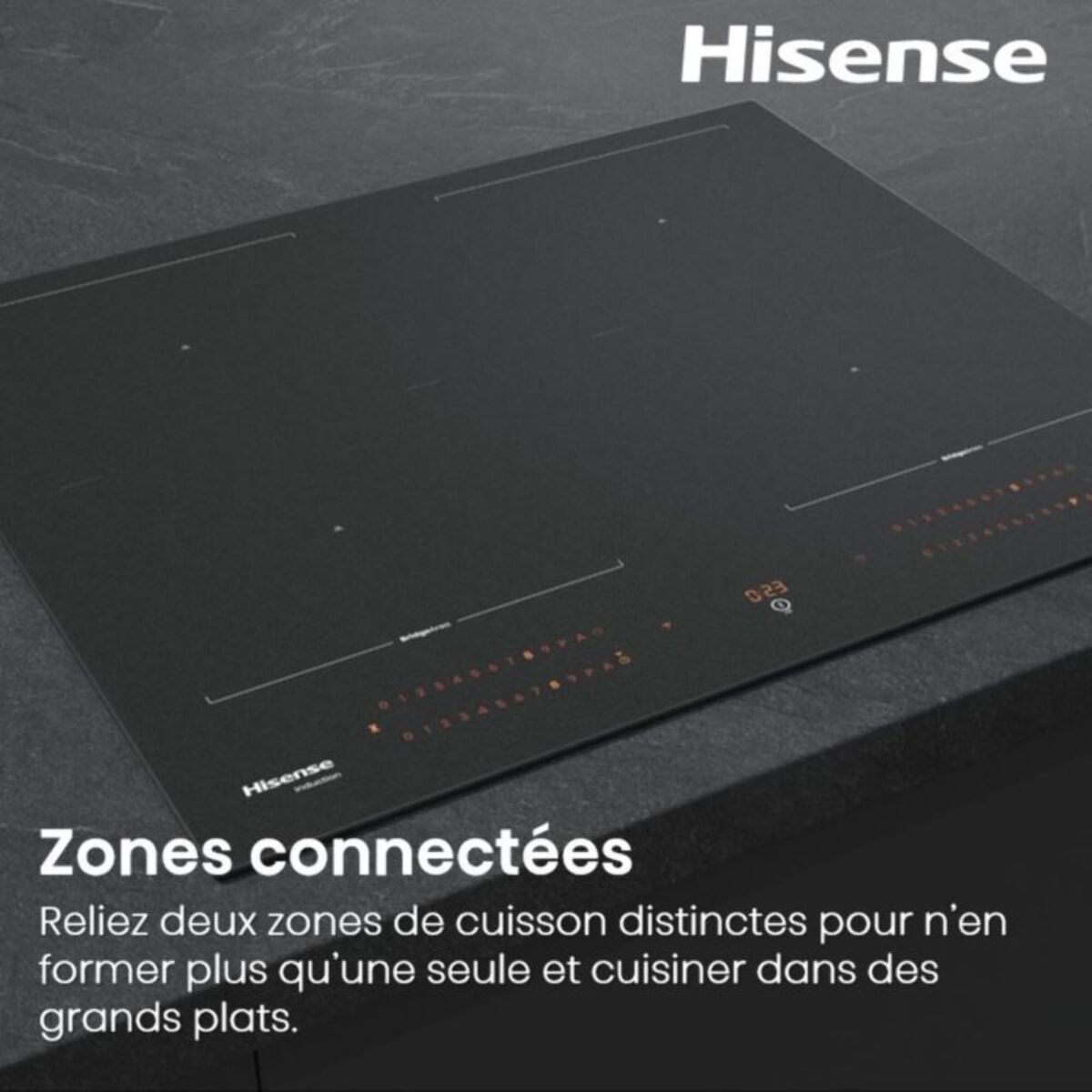 Plaque induction HISENSE HI6443SRWF InfiniteMattGlass