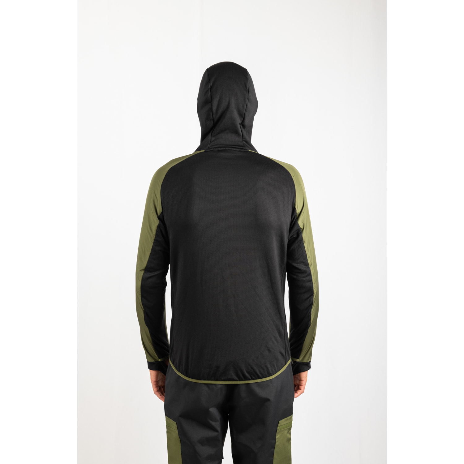 Chaqueta ECOActive Light Insulated Hybrid Jacket with cap marca ECOON - Caqui / Negro