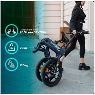 Vélo électrique pliable URBANGLIDE LINX 160 – 40 km d'autonomie