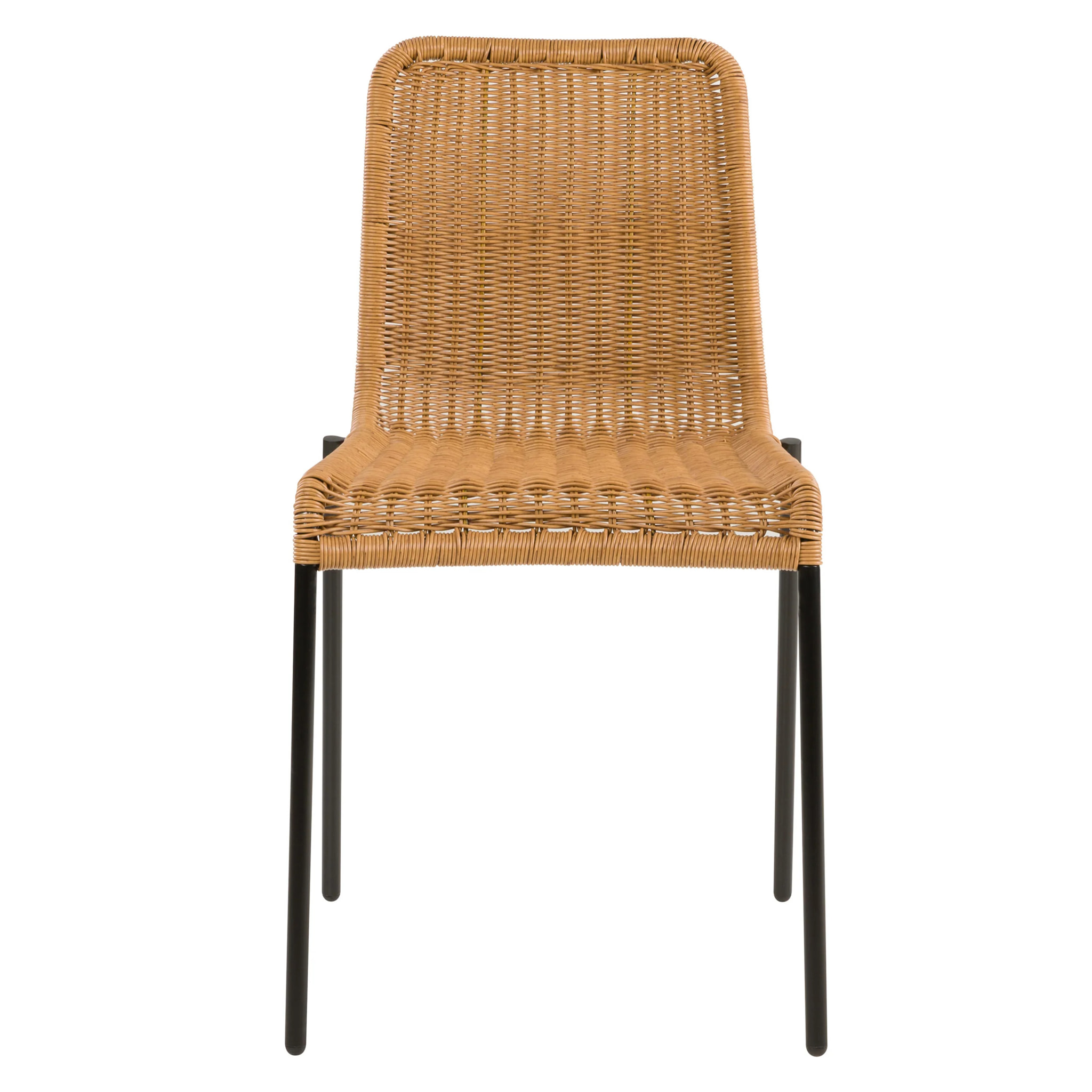 Table et chaises de jardin 8 personnes, bois, résine tressée naturelle - Tunga