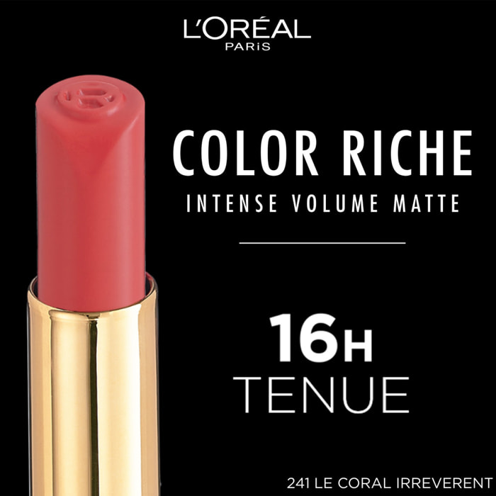 L'Oréal Paris Rouge à Lèvres Color Riche Intense Volume Matte 241 Le Coral Irreverent