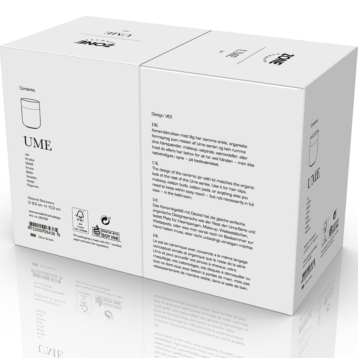 Pot avec couvercle Ume