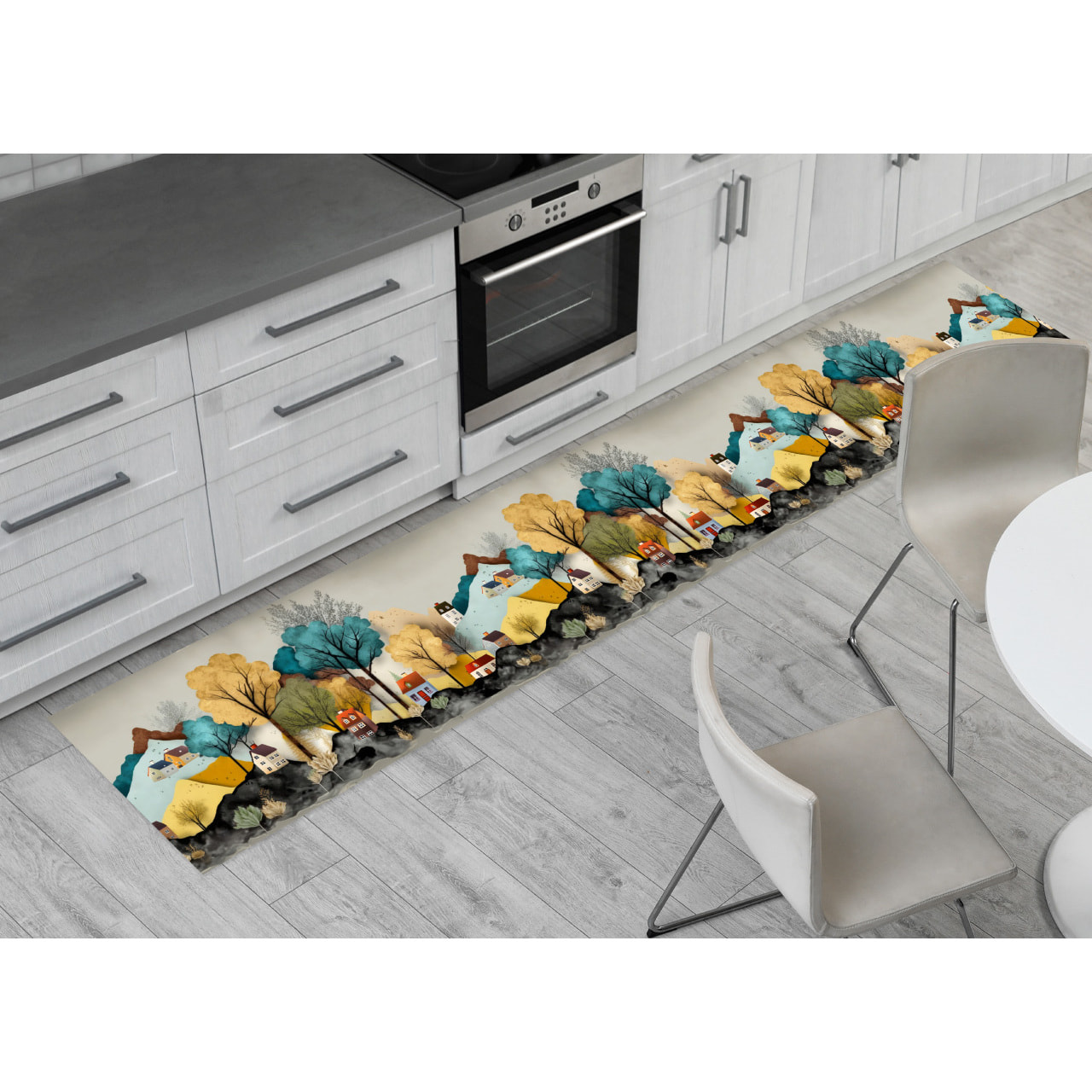 Tappeto Passatoia Corsia Cucina Ingresso Antimacchia Disegno Tundra 3582