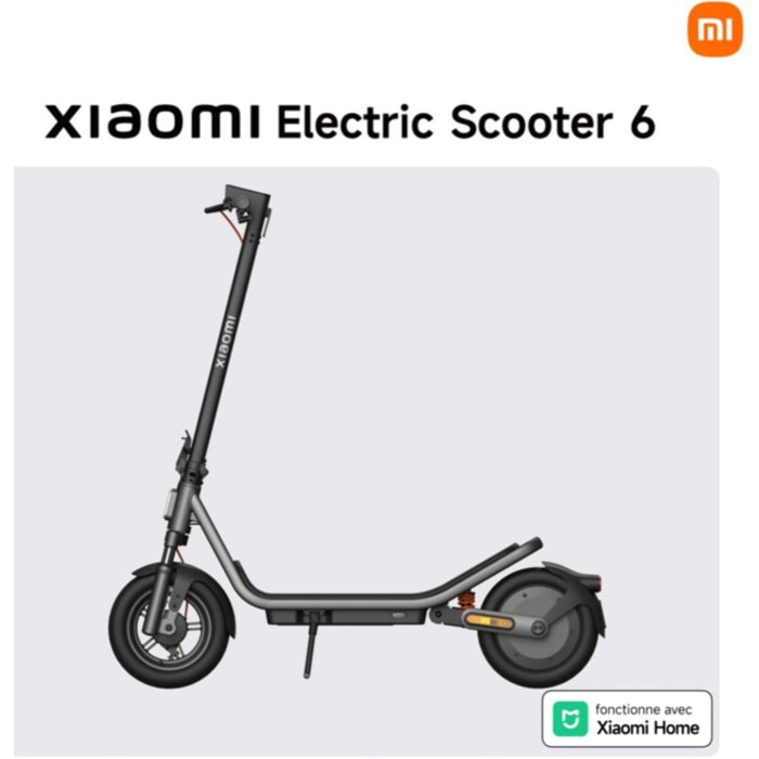 Trottinette électrique XIAOMI Electric Scooter 6 Noir