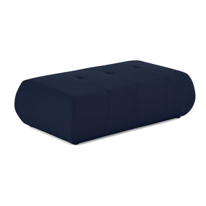 Onyx - pouf d'appoint - en tissu mailles 3D - Bleu