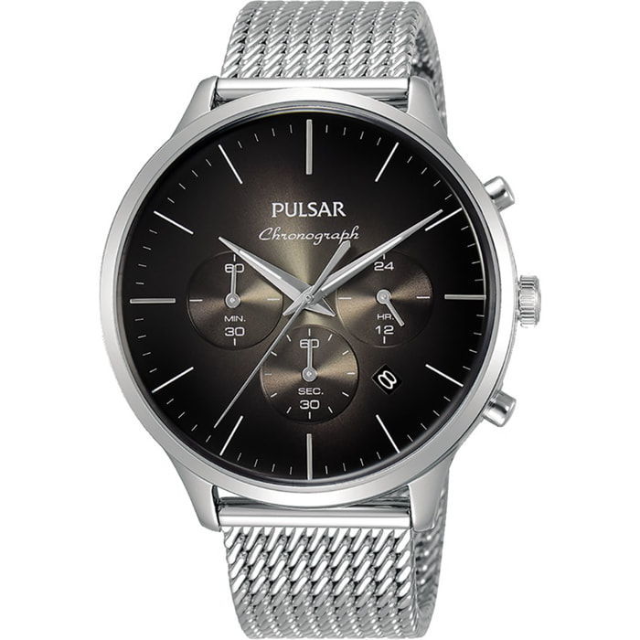 Reloj Pulsar PT3A35X1 Hombre Analogico Cuarzo con Correa de Acero inoxidable