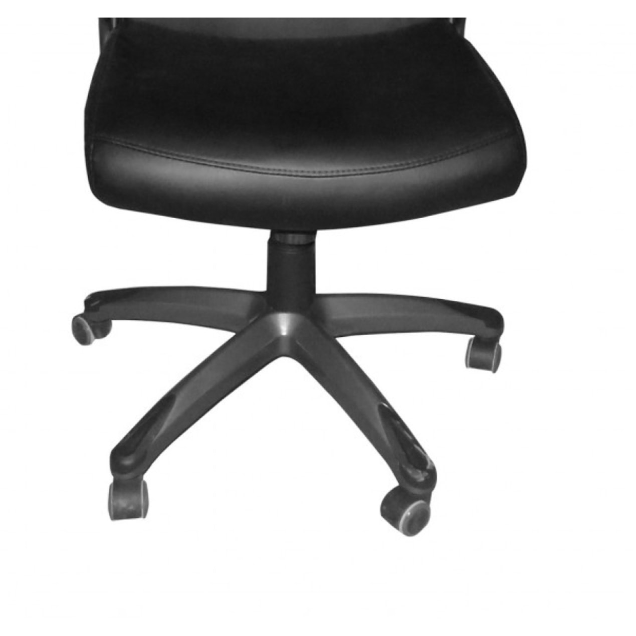 Fauteuil de bureau en simili noir à roulettes - BOSS