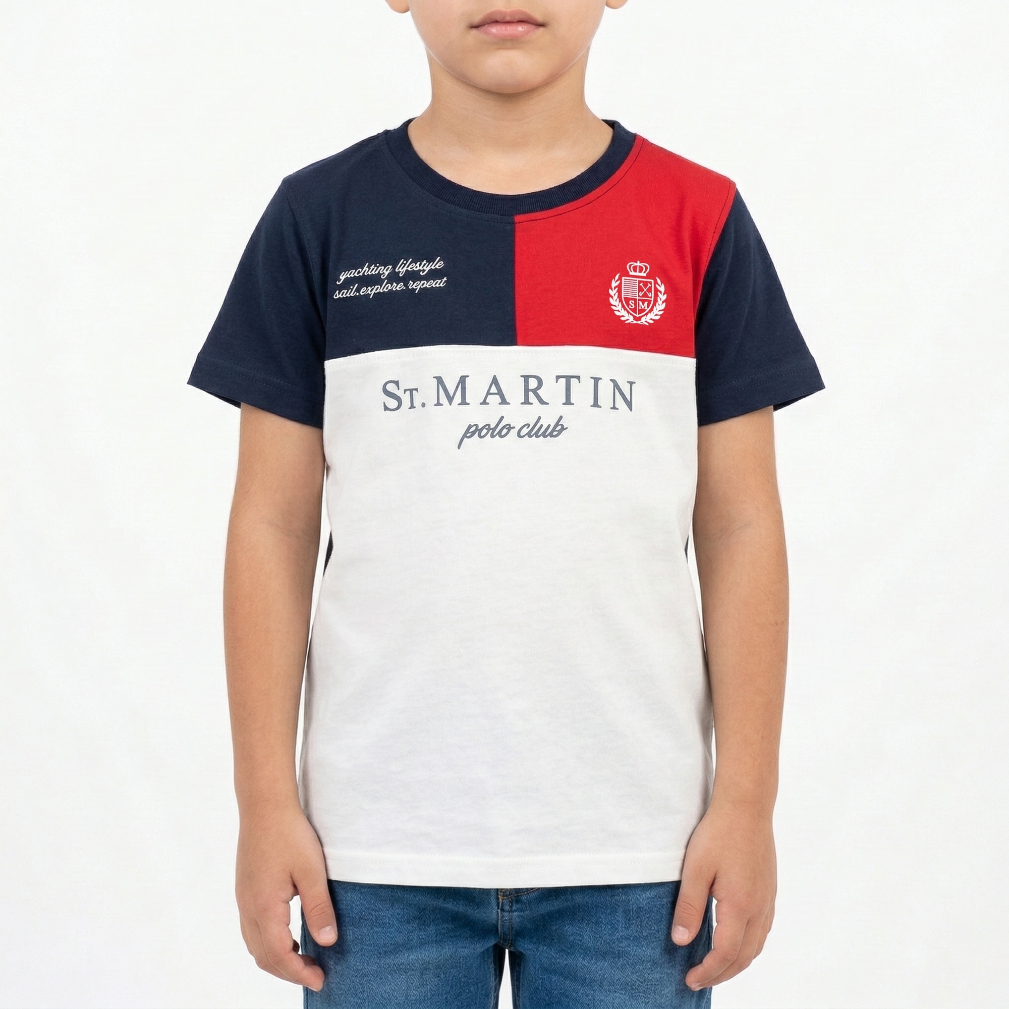 T-shirt maniche corte con logo stampato