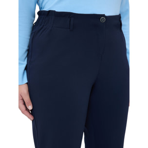 Fiorella Rubino - Pantalones Ballon en tejido stretch - Azul