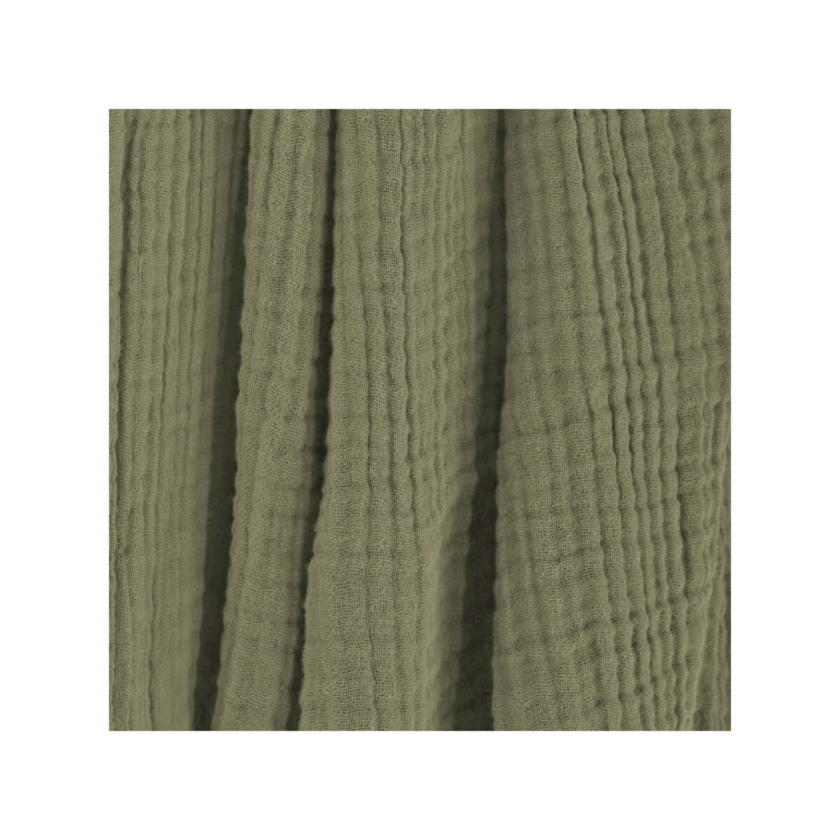 Plaid 180x220 cm en gaze de coton avec franges - GAIA