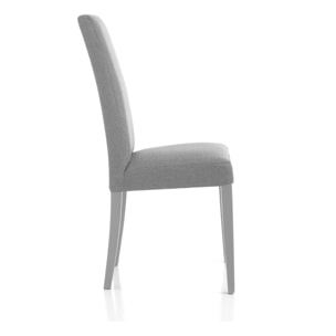 Tomasucci Ensemble de 2 chaises LELLA en tissu gris