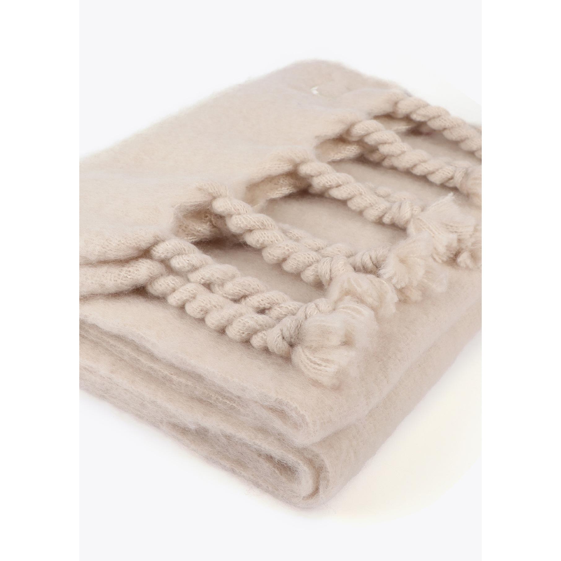 Sciarpa Liscia con Frange Spesse