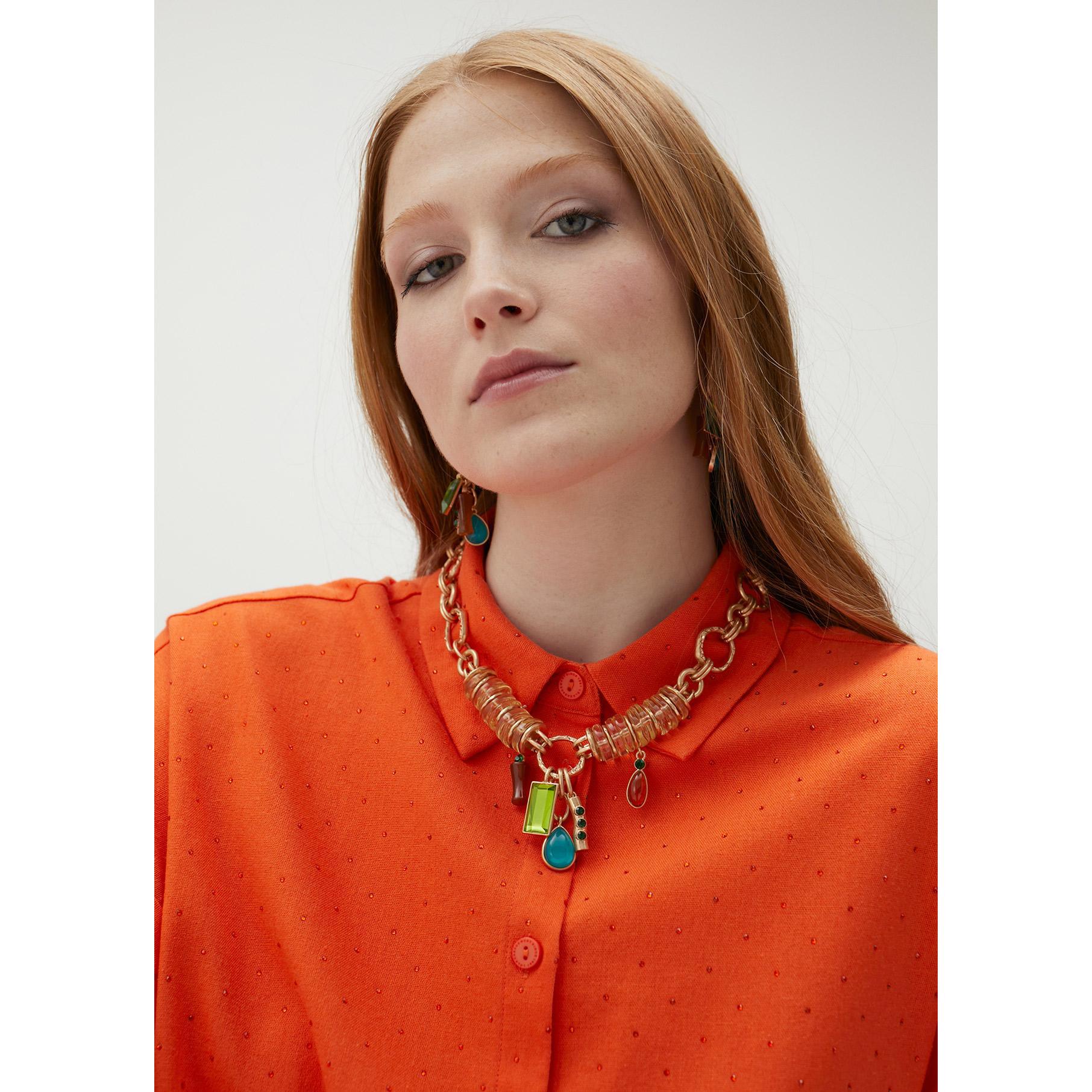 Collana elementi acrilici colorati
