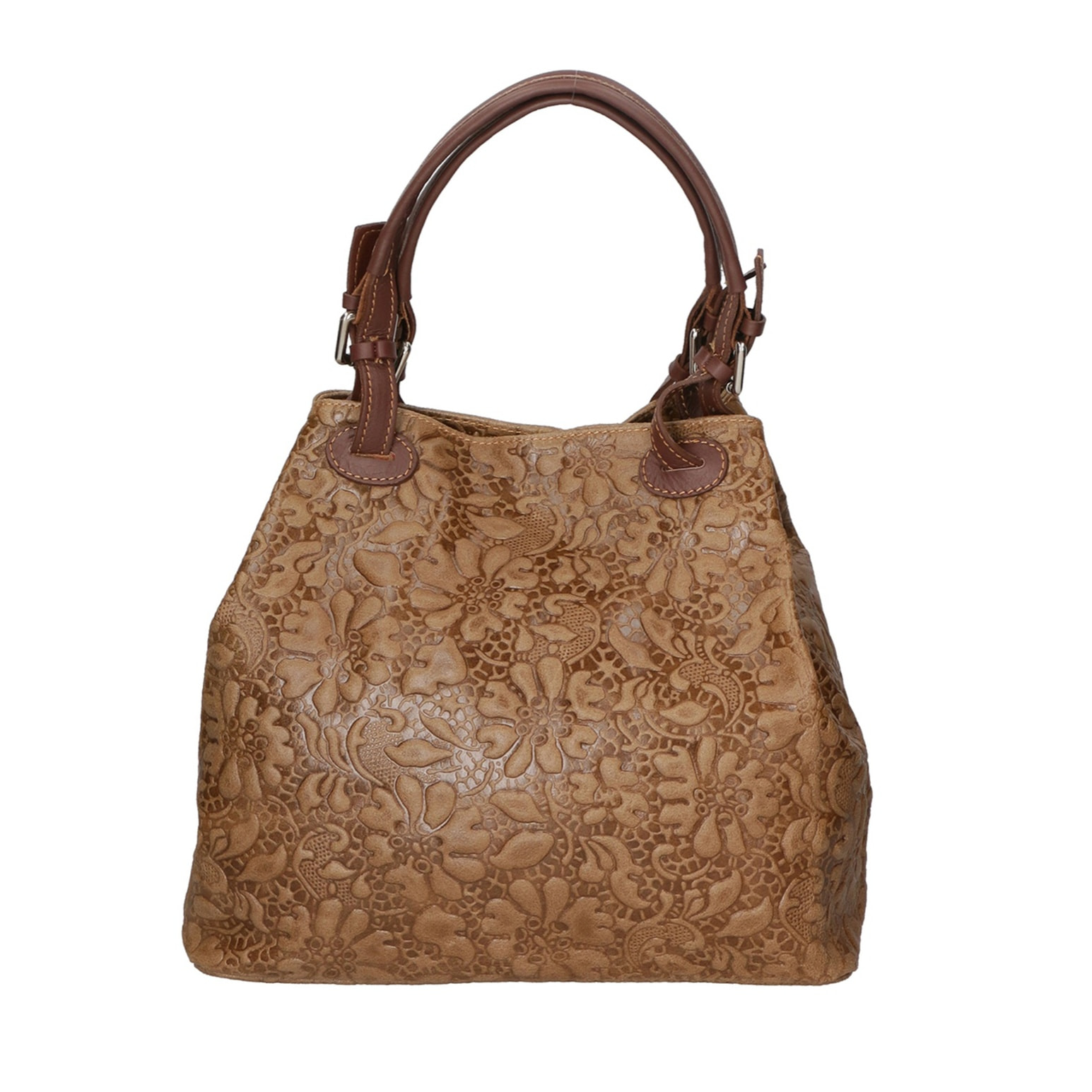 Borsa a mano da donna - Modello Elenia - Vera pelle - 33.0 x 29.0 x 16.0 cm