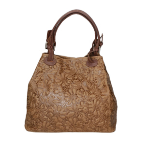 Borsa a mano da donna - Modello Elenia - Vera pelle - 33.0 x 29.0 x 16.0 cm