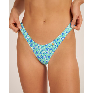 Braga de bikini en forma de uve con estampado de flores