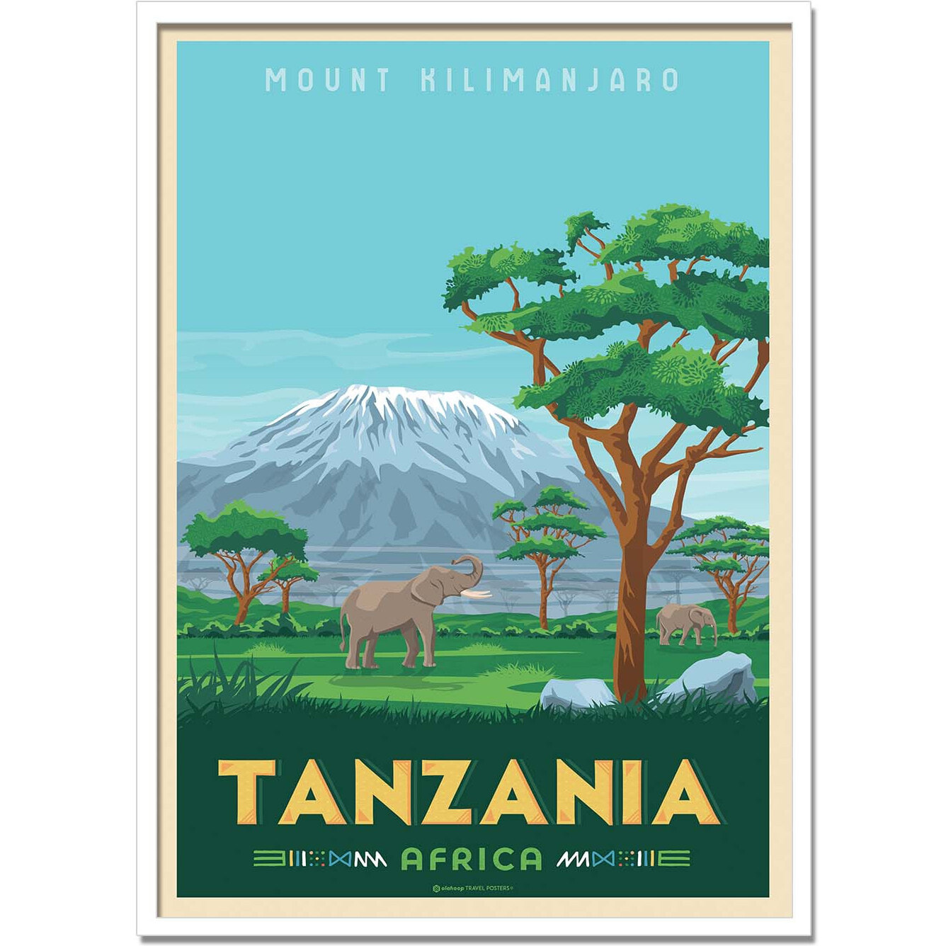 Affiche - Tanzania - Olahoop Travel Posters