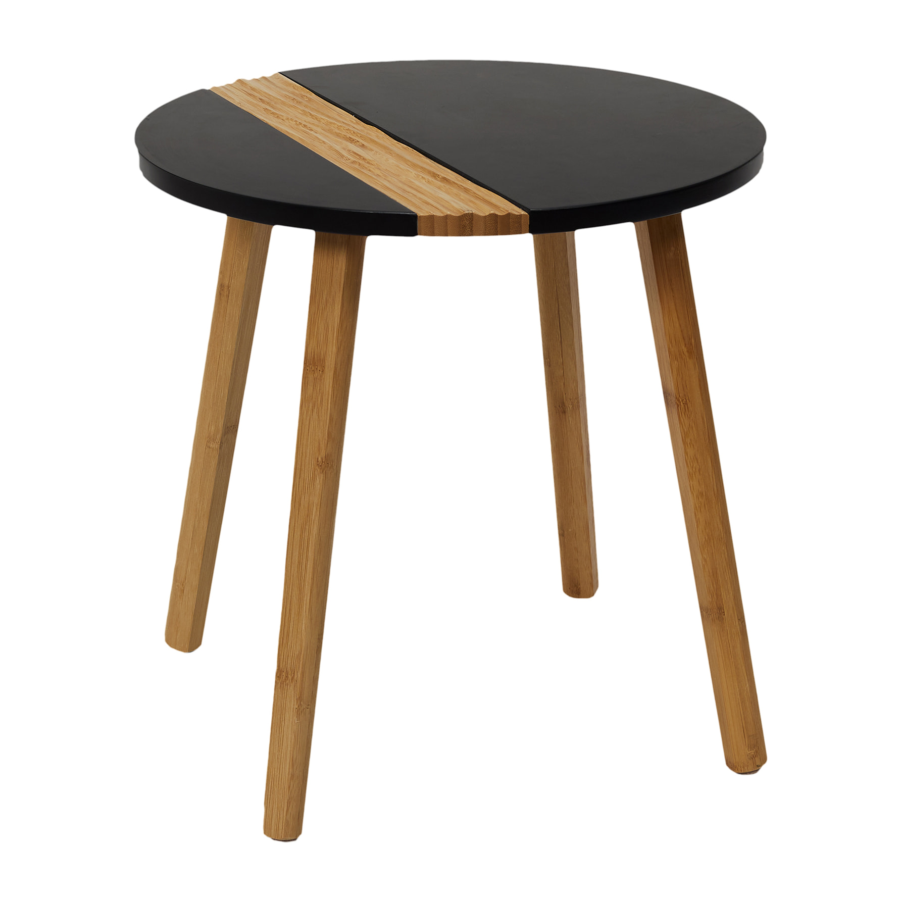 Table Gigogne Bicolore Relief Noir X2