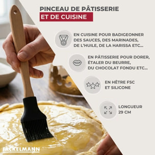 Pinceau de cuisine silicone 29 cm Fackelmann Acacia