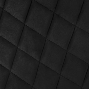 Fauteuil "Marlo" velours noir