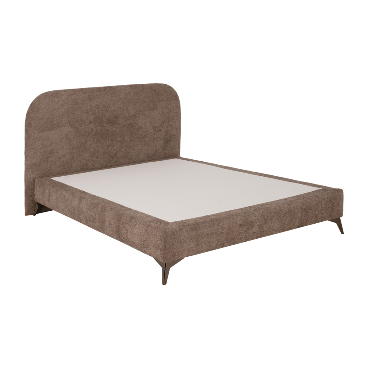 Lit rembourré en taupe boculé pour les matelas en différentes tailles