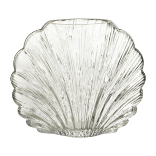 J-Line vase Coquillage - verre - transparent - small - Ø 10 cm