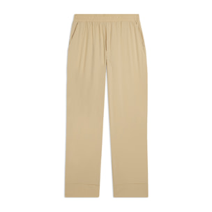 Pantaloni Cropped Fit a Carota in Popeline elasticizzato