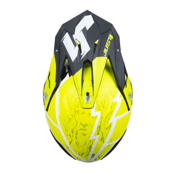 CASCO JUST1 J39 POSEIDON BLACK - YELLOW FLUO - WHITE