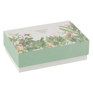 J-Line bougie parfumée + bâtonnets parfumés Walk In The Woods - vert - set cadeau