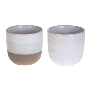 Set 2 cachepot - 13xH12x13cm - Pezzi 3 - Bianchi Dino SpA